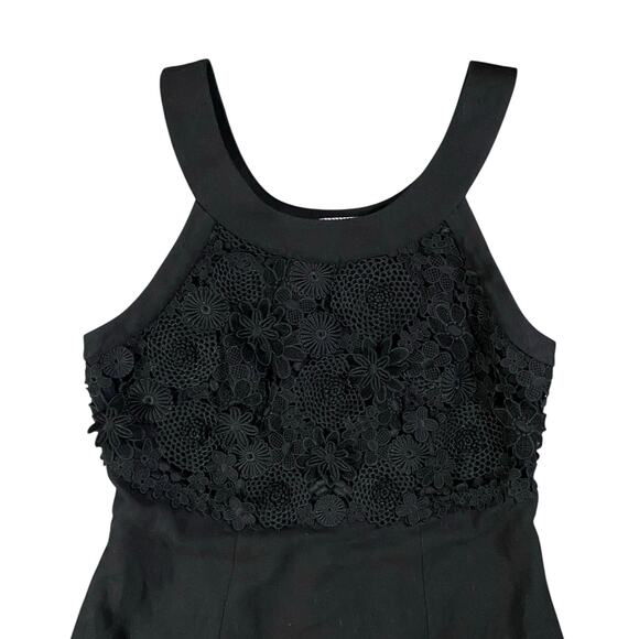 Anthropologie x Postmark Black Noir Floral Sheath Dress - 2 - Picture 2 of 4